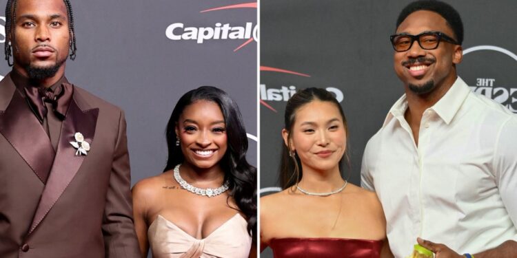Главные пары 2026 ESPYs: Симон Байлз и Джонатан Оуэнс зажгли, другие звёздные дуэты