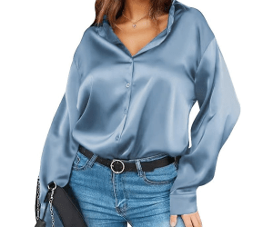 Elisabeth Moss’ Loose, Polished Blouse Is Perfect for the Office
